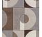 Tapis Scandinave Rétro - Marron Et Beige - 120x170cm