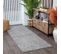 Tapis De Couloir Shaggy Moderne Gris 80x220