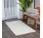 Tapis Shaggy Moderne Blanc 80x150