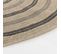 Tapis Rond Extérieur/intérieur Aspect Jute Beige/noir Ø 160