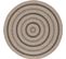 Tapis Rond Extérieur/intérieur Aspect Jute Beige/noir Ø 160