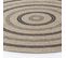 Tapis Rond Extérieur/intérieur Aspect Jute Beige/noir Ø 160