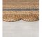 Tapis De Salon Flower Jute En Jute - Beige - 200x290 Cm