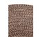 Tapis de salon style jute JUTY - Beige - 120x120 Cm