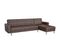 Canapé D'angle Convertible 3 Places Réversible - Simili Marron - Ivana - L 277 X P 157 X H 80 Cm