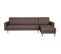 Canapé D'angle Convertible 3 Places Réversible - Simili Marron - Ivana - L 277 X P 157 X H 80 Cm