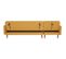 Canapé D'angle Convertible 3 Places Réversible Tissu Jaune Moutarde L 286 X P 169 X H 80 Cm Imania