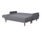 Canapé D'angle Convertible 3 Places Réversible - Tissu Gris Foncé - L286 X P169 X H80 Cm - Imania