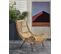 Fauteuil Lounge Design En Rotin Avec Pieds En Métal Noir Neighbour