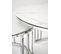 Ensemble De Deux Tables Basses Rondes Aspect Marbre Blanc Rimini