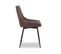 Chaise Mirano Coloris Brun Acier Microfibre - Brun