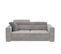 Canapé 3 places QUARTZ tissu Castle gris clair 60