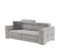 Canapé 3 places QUARTZ tissu Castle gris clair 60