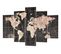 Set 5 toiles 100x150 cm MAP Noir