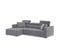 Canapé d'angle L convertible gauche QUARTZ tissu castle 168  gris moyen