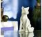 Statue H.25 cm RENARD ORIGAMI Blanc