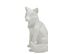 Statue H.25 cm RENARD ORIGAMI Blanc