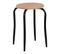 Tabouret empilable ADAM noir