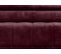 Canapé d'angle droit relax PALLADIO tissu Monolith bordeaux