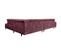 Canapé d'angle droit relax PALLADIO tissu Monolith bordeaux