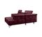 Canapé d'angle droit relax PALLADIO tissu Monolith bordeaux