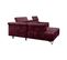 Canapé d'angle gauche relax PALLADIO tissu Monolith bordeaux