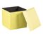 Pouf H. 30 cm FELIX Gris, jaune ou bleu