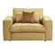 Fauteuil CLOUD yellow et bador gold