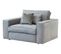 Fauteuil CLOUD grey et bador steel