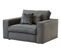 Fauteuil CLOUD anthracite et bador