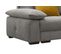 Canapé 3 places convertible CASLAN tissu taupe