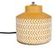 Lampe céramique H. 28 cm ULISE Jaune moutarde