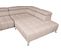 Canapé d'angle droit relax PALLADIO tissu Polaris beige