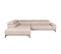 Canapé d'angle gauche relax PALLADIO tissu Polaris beige