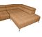 Canapé d'angle droit relax PALLADIO tissu Polaris ambre