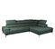 Canapé d'angle droit relax PALLADIO tissu Polaris vert kaki