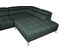 Canapé d'angle droit relax PALLADIO tissu Polaris vert kaki