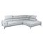 Canapé d'angle droit relax PALLADIO tissu Polaris gris clair