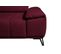 Canapé d'angle gauche relax PALLADIO tissu Polaris bordeaux