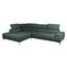 Canapé d'angle gauche relax PALLADIO tissu Polaris vert kaki