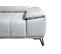 Canapé d'angle gauche relax PALLADIO tissu Polaris gris clair