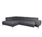 Canapé d'angle gauche relax PALLADIO tissu Polaris gris foncé