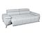 Canapé 3 places relax PALLADIO tissu Polaris gris clair