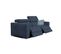 Canapé 3 places 2 relax électrique QUARTZ tissu Arano 12 bleu marine