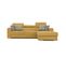 Canapé d'angle L convertible droit QUARTZ tissu Piano 715 jaune