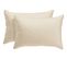 2 taies d'oreiller 50x70cm DREAMEA PERCALE BEIGE