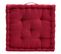 Coussin de sol 40x40 cm ZENITH Rouge