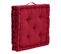 Coussin de sol 40x40 cm ZENITH Rouge