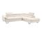 Canapé d'angle convertible OCTAVE tissu Curio blanc droit