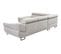 Canapé d'angle convertible OCTAVE tissu Curio grège gauche